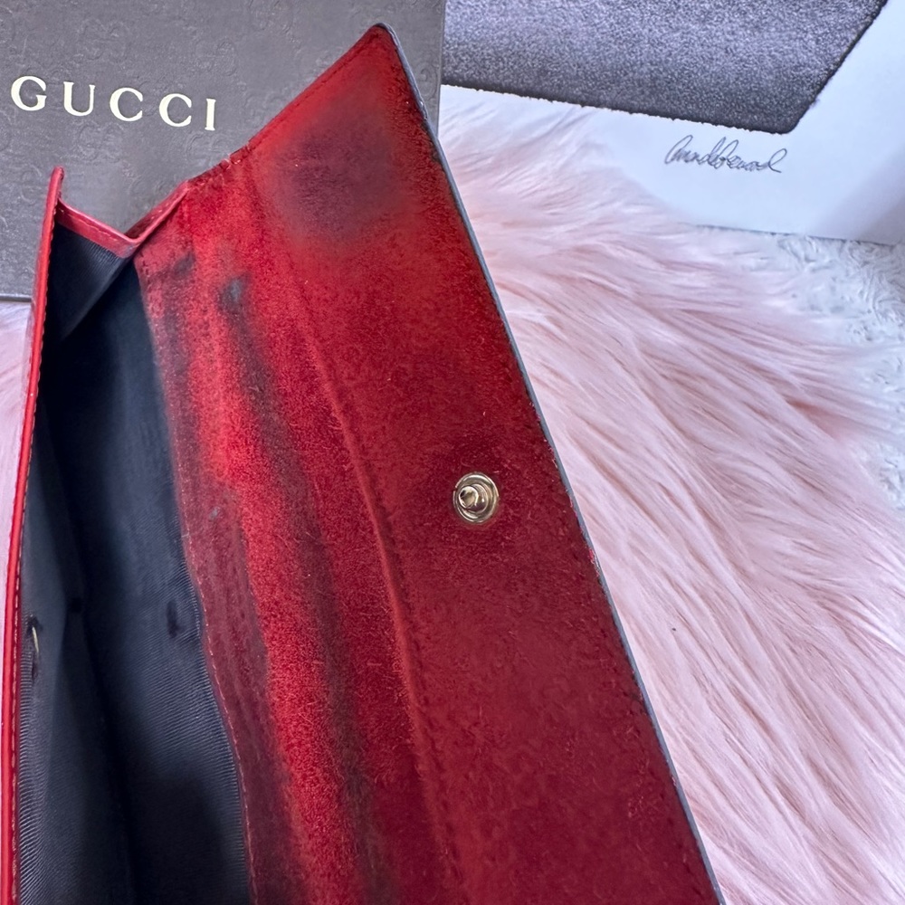 Gucci Red Women's Wallet - Picture 3 of 12